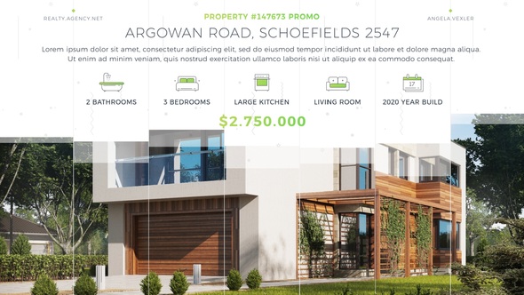 Real Estate Colorful Promo Video Displays template preview