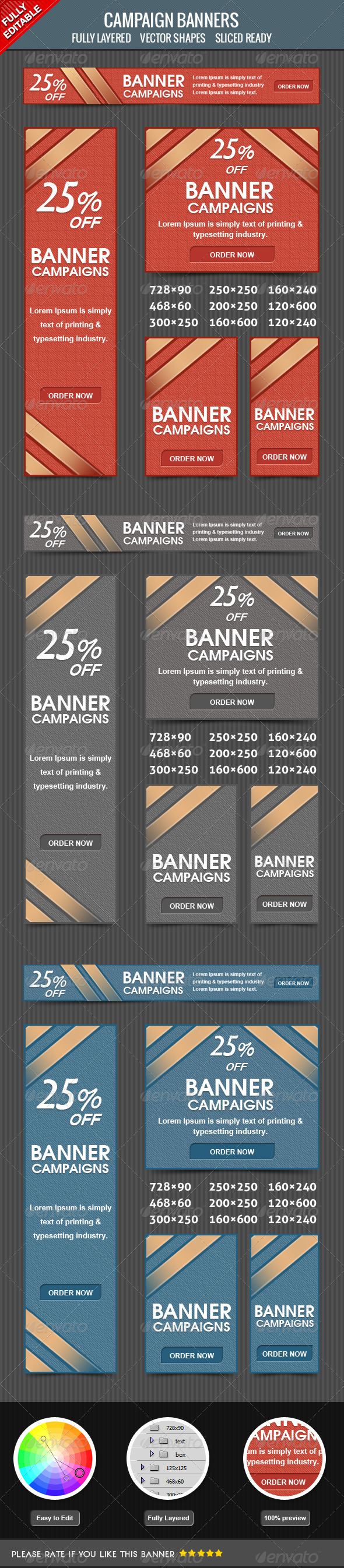 Campaign Banners - Banners & Ads Web Elements