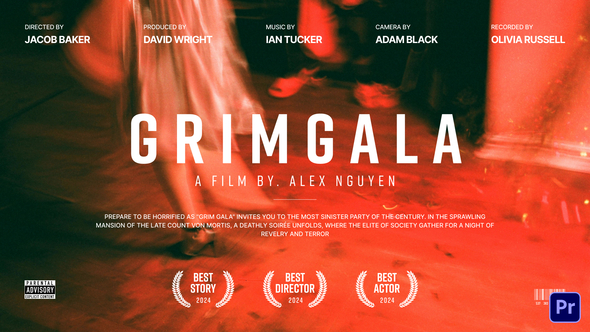 Nebula Cinematic Titles | MOGRT Premiere Pro template preview