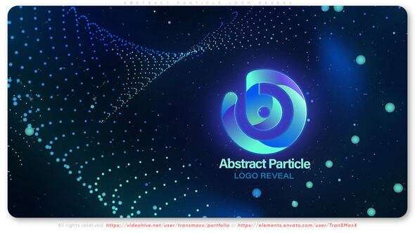 Abstract Particle Logo Reveal Logo Stings template preview