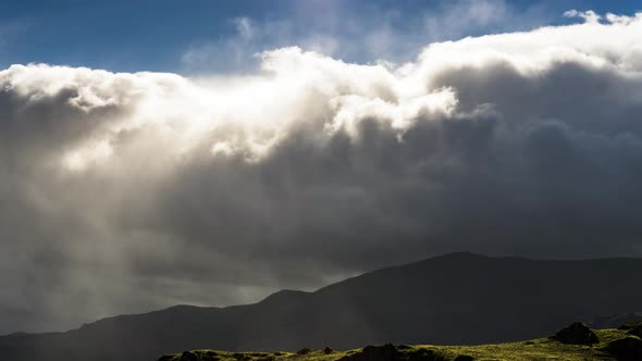 Time Lapse Over Mountains