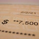 closeup of an income check - VideoHive Item for Sale