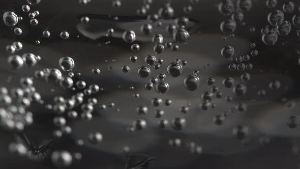 Beautiful Bubbles In A Glass Of Soda