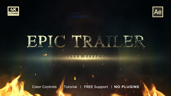 Epic Trailer Elements template preview