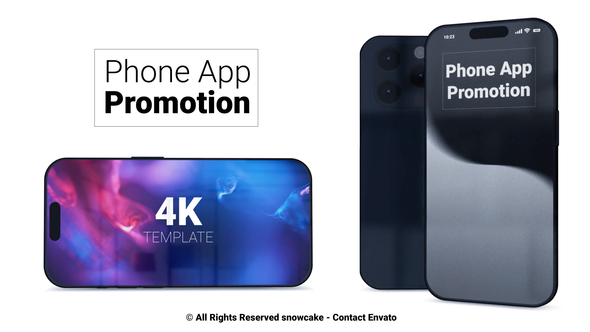 Phone App Promotion Product Promo template preview