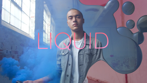 Liquid Media Reveal Premiere Pro template preview