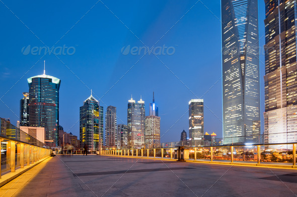panorama of Shanghai - Stock Photo - Images