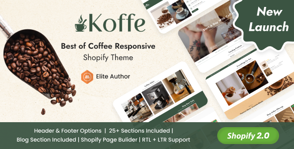 Koffe - Coffee and Equipment eCommerce Shopify Theme