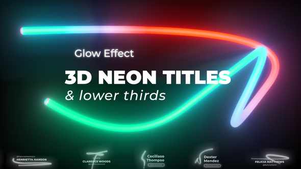Neon Titles 2 Video Displays template preview