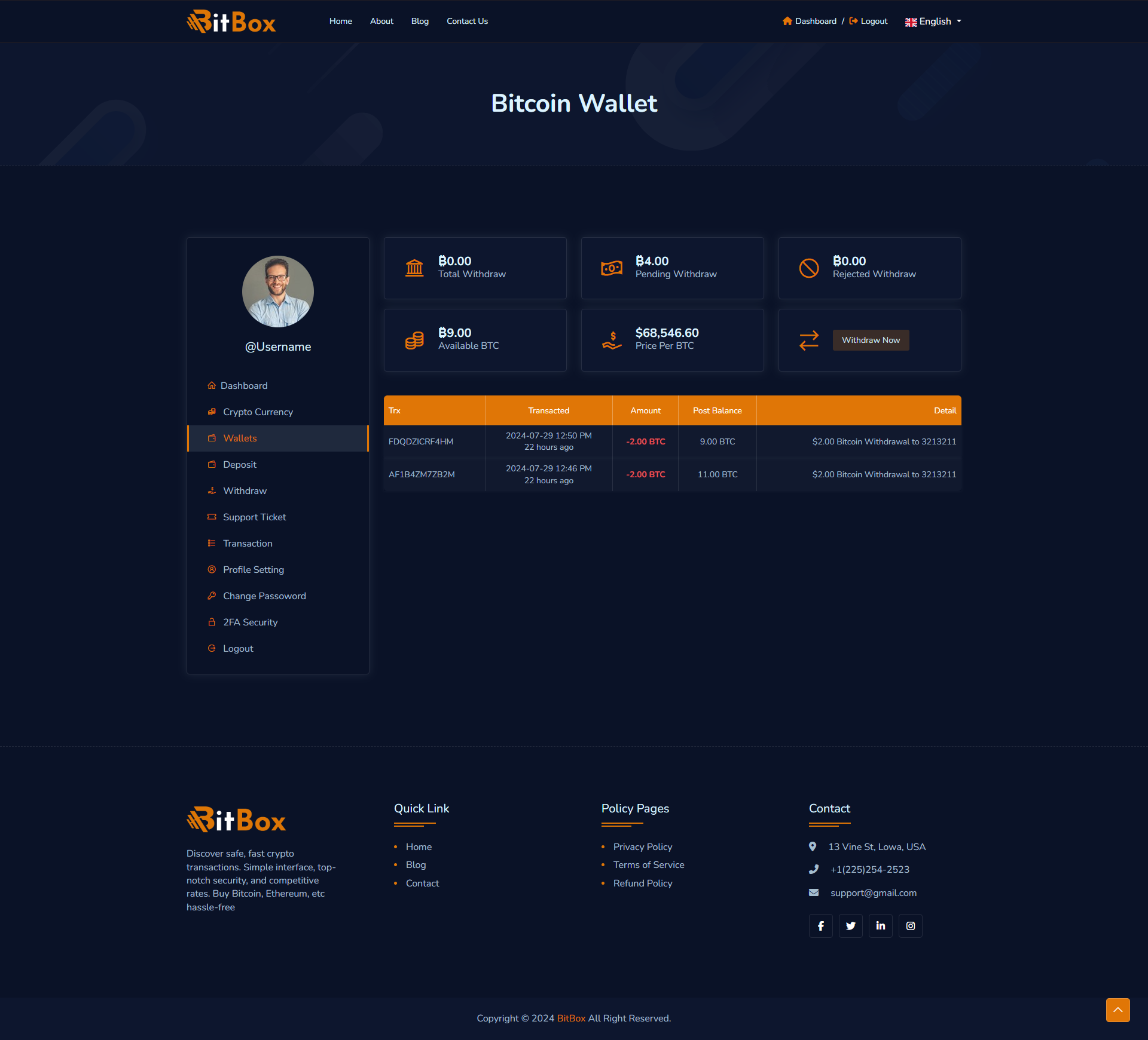 BitBox - Online Crypto Purchase Platform by ViserLab | CodeCanyon