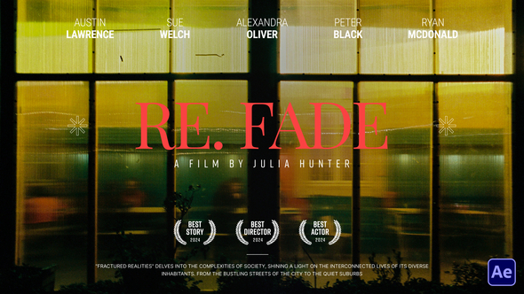 Vacation Cinematic Title Titles template preview