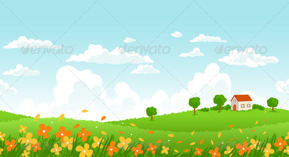 Sunny Day Landscape - Landscapes Nature