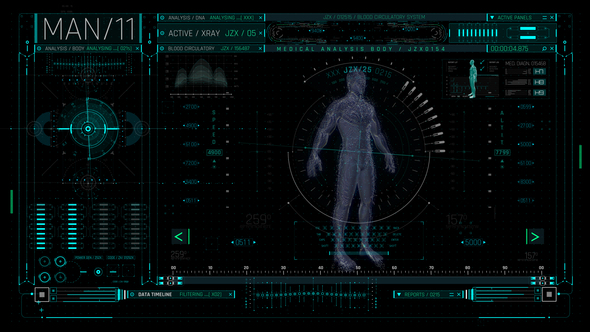 HUD Medical Man Elements template preview