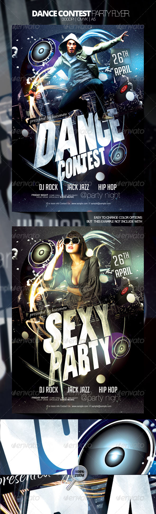 Dance Contest Party Flyer - Flyers Print Templates