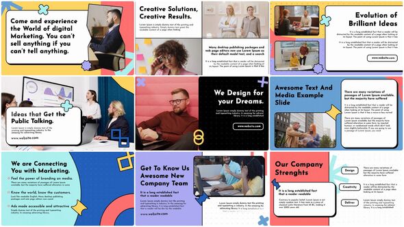 Creative Corporate Business Slides Openers template preview