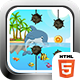 Flappy Dolphin Game HTML5 Endless Game