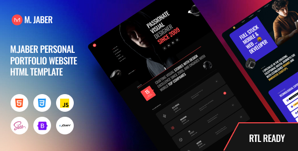 Jaber - Personal Portfolio HTML Template