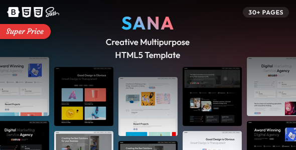 Sana - Creative Multipurpose HTML5 Template