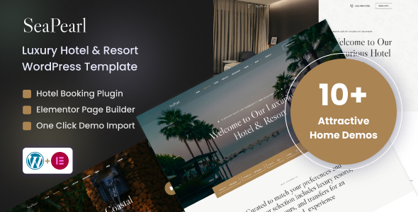 SeaPearl – Luxury Hotel & Resort WordPress Theme