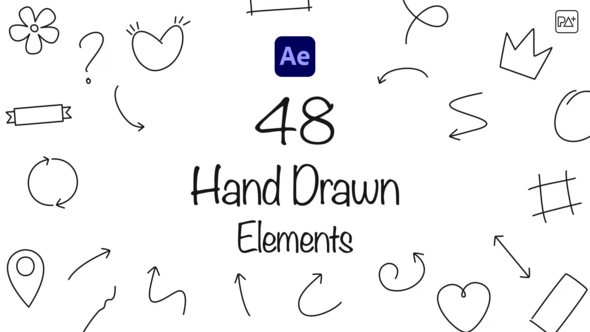 Hand Drawn Elements For After Effects