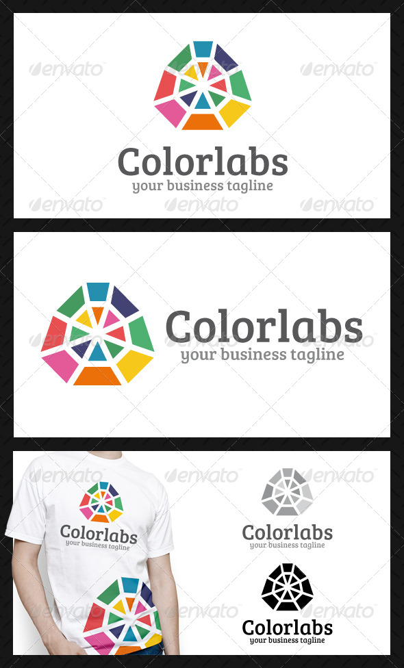 Color Labs Logo Template - Vector Abstract