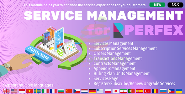 Service Management module for Perfex CRM