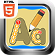 English Letter Writing HTML5 Kids Educational Game