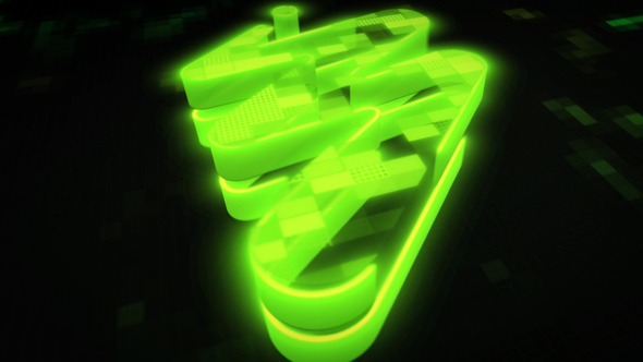 Digital Mosaic Logo | Futuristic Technology Opener Logo Stings template preview