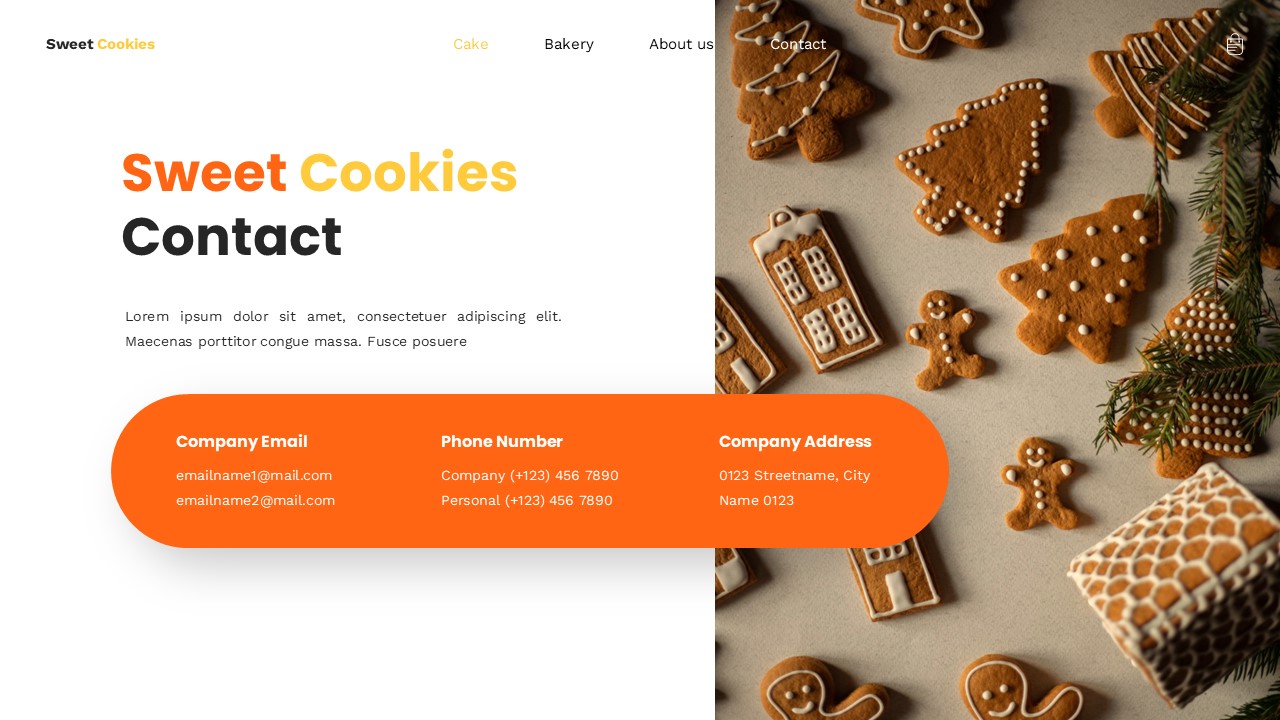 Sweet Cookies - Cookies Powerpoint Templates, Presentation Templates
