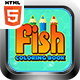 Fish Coloring Book App HTML5 Kids Educational App