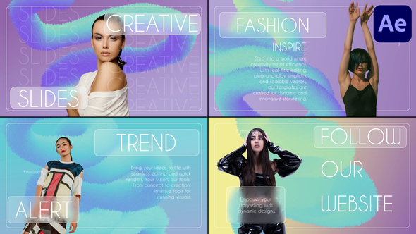 Modern Abstract Slides for After Effects Openers template preview