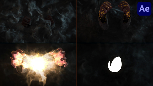 Wizard Hands Logo for After Effects Logo Stings template preview