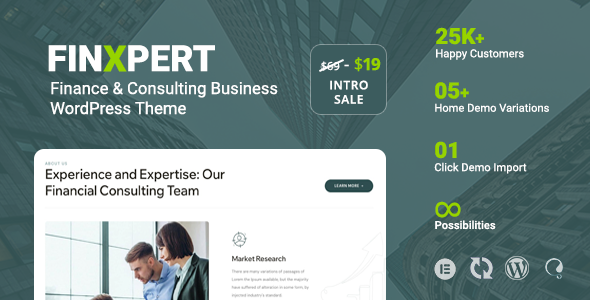 Finxpert – Finance & Consulting Business WordPress Theme