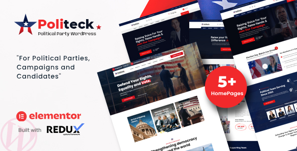 Politeck – Political Party WordPress Theme