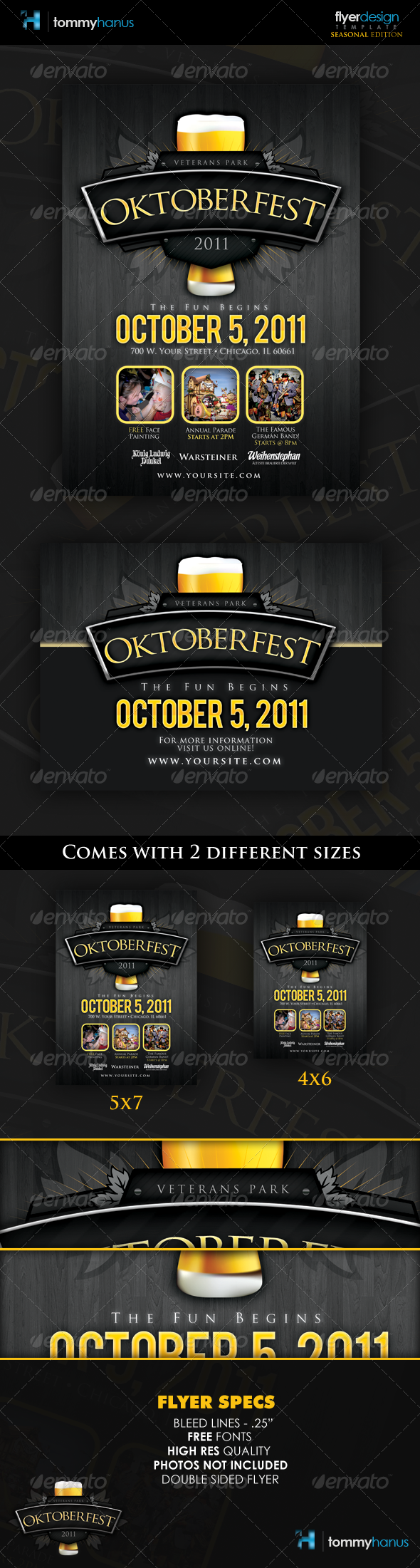 Oktoberfest Event Flyer Template - Holidays Events