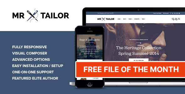 mrtailor theme preview FREE. large preview