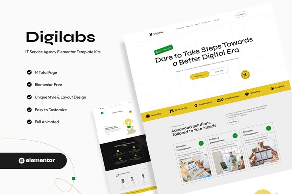 Digilabs - IT Services Elementor Template Kits