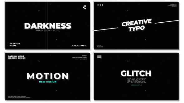 Creative Typo Titles Titles template preview