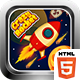 Crazy Rocket 2 CAPX HTML5 Cordova Space Shooter Game