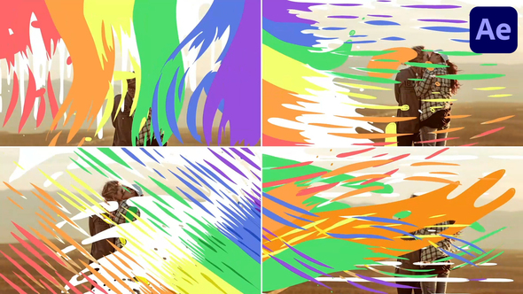 Rainbow And LGBTQ Seamless Transitions | After Effects Elements template preview