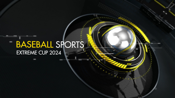 Baseball Sports Opener Premiere Pro template preview