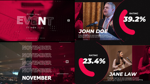 Politics Debate Intro broadcast-packages template preview