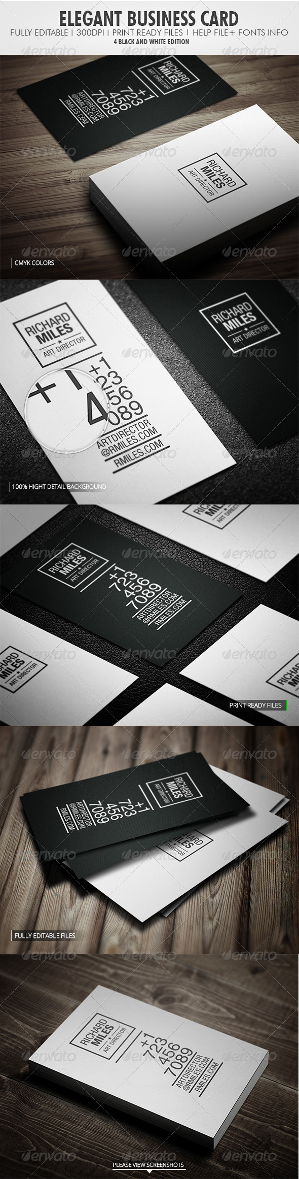 Elegant Business Card by Realstar | GraphicRiver