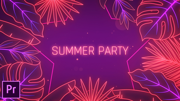 Summer Party Opener - Premiere Pro Premiere Pro template preview