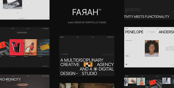 Farah – AJAX Creative Portfolio WordPress Theme