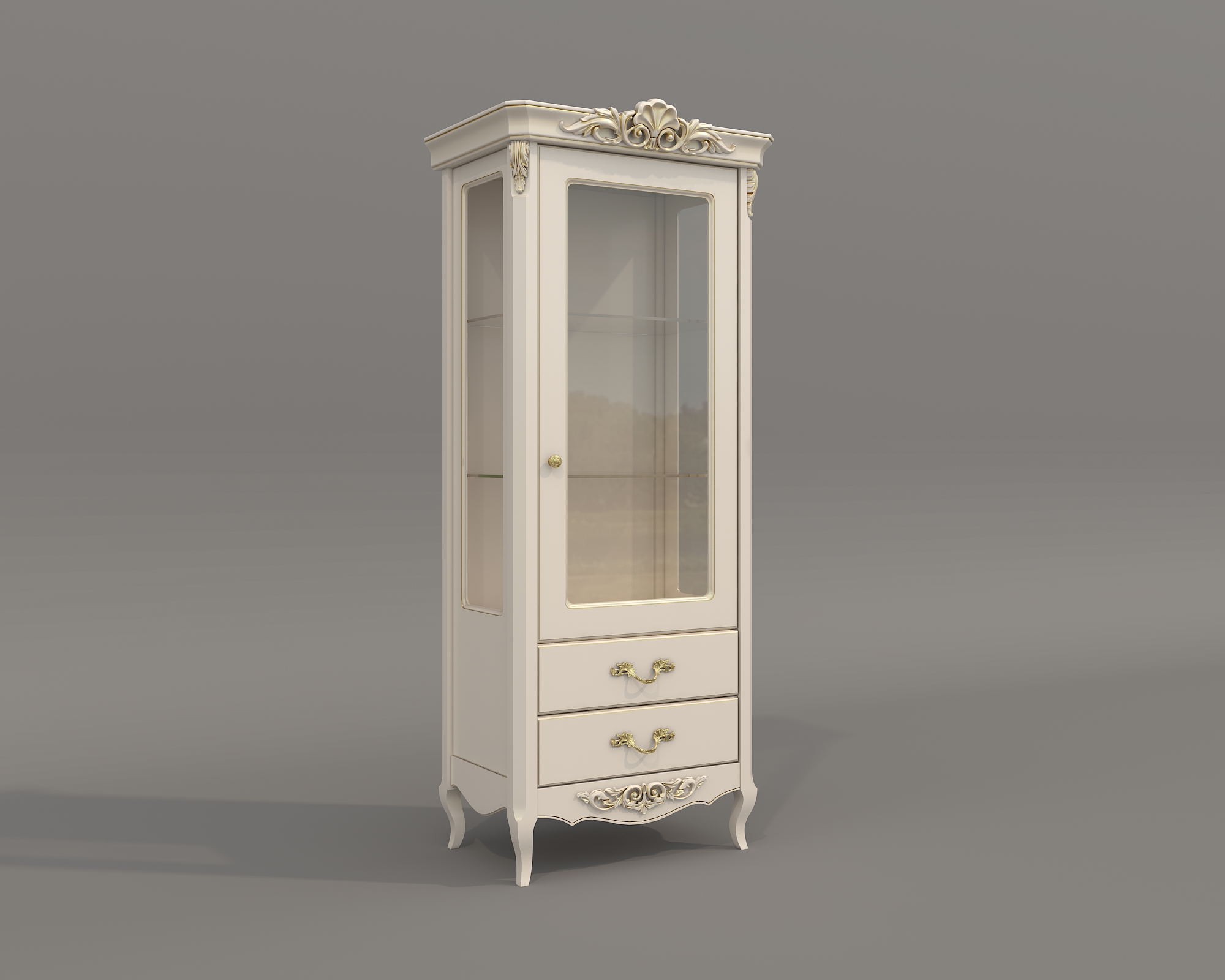 送料無料】European Antique 3D Cabinet