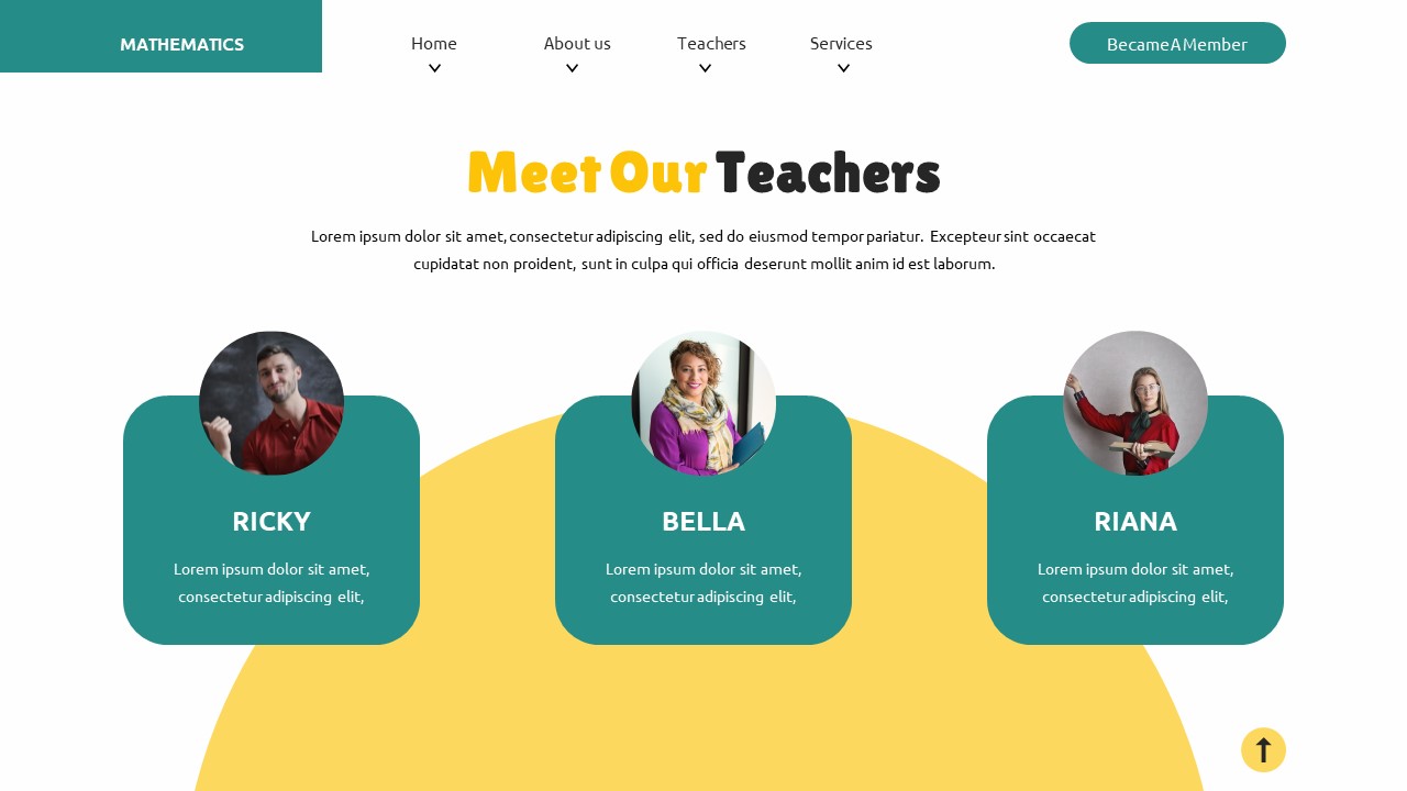 Mathematics - Education Google Slide Templates, Presentation Templates