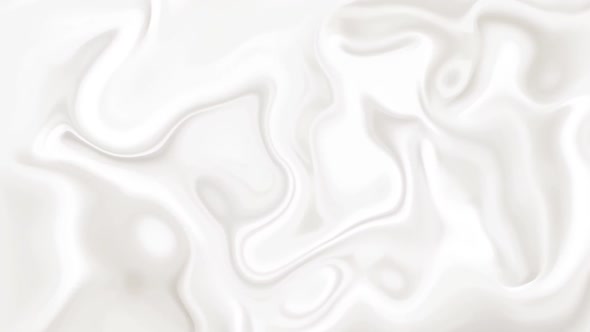 White smooth glossy abstract elegant liquid animation background.