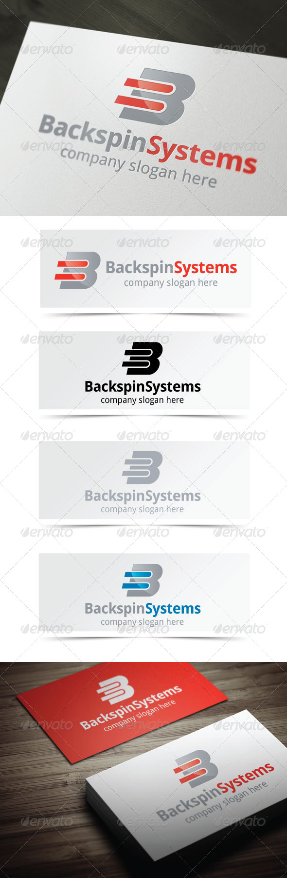 Backspin Systems - Letters Logo Templates