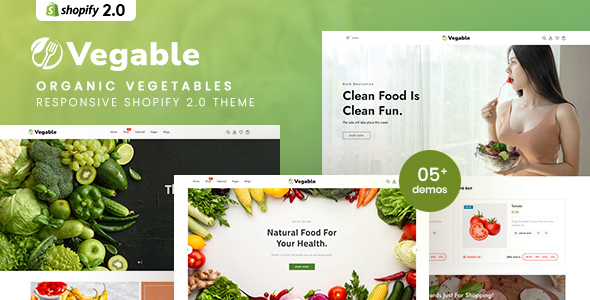 Vegable – Organic Vegetables Responsive Shopify 2.0 Theme